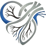 Stylized heart with intertwining lines